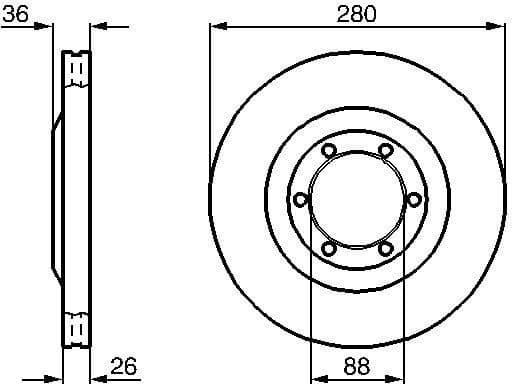 Brake Disc 0986478437 - image 3