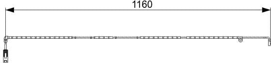 Warning Contact, brake pad wear 1987473055 - image 6