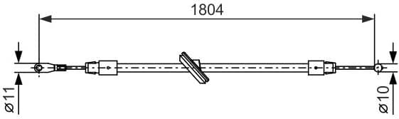 Cable Pull, parking brake 1 987 482 380 - image 2