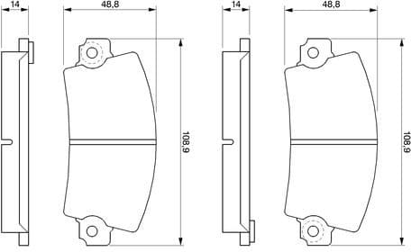 Brake Pad Set, disc brake 0986461396 - image 6