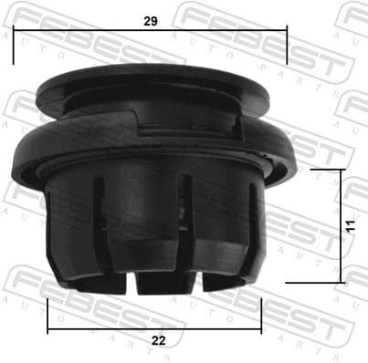 Clip, trim/protection strip 88570-108 - image 2