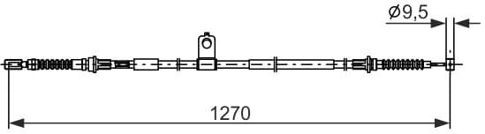 Cable Pull, parking brake 1 987 482 898 - image 2
