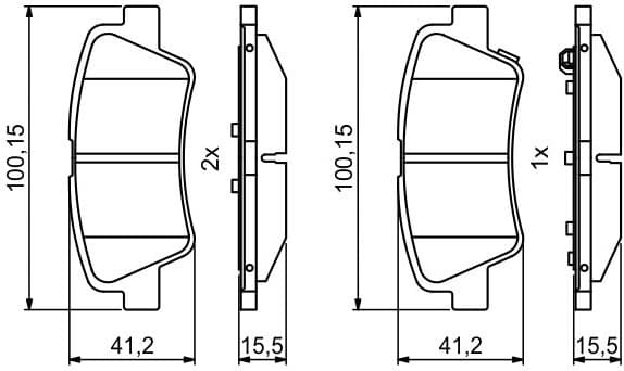 Brake Pad Set, disc brake 0986494768 - image 10