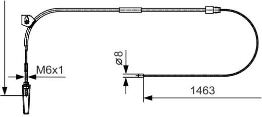Cable Pull, parking brake 1 987 482 130 - image 2