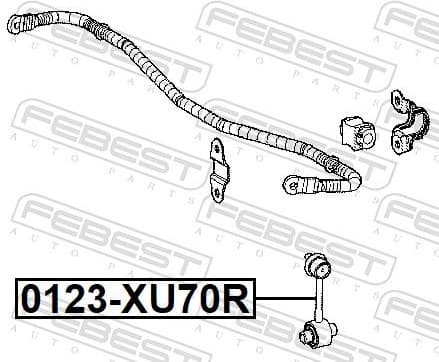 Link/Coupling Rod, stabiliser bar 0123-XU70R - image 2