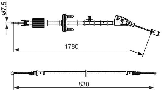 Cable Pull, parking brake 1987482797 - image 2
