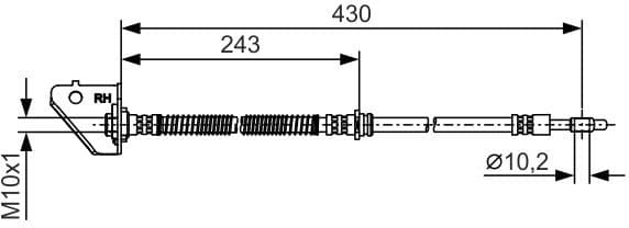 Brake Hose 1 987 481 B30 - image 5