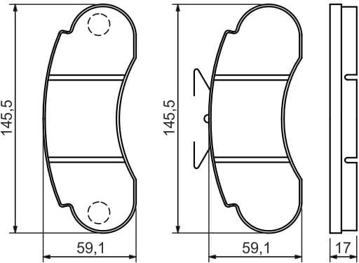 Brake Pad Set, disc brake 0986460947 - image 5
