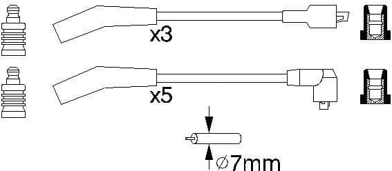 Ignition Cable Kit 0986356819 - image 9