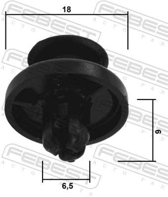 Clip, trim/protection strip 88570-090 - image 2