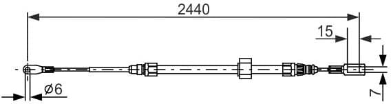 Cable Pull, parking brake 1987477880 - image 6