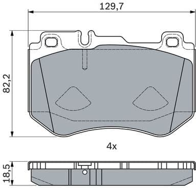 Brake Pad Set, disc brake 0986494777 - image 2