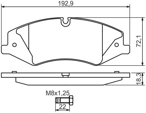 Brake Pad Set, disc brake 0986494408 - image 12