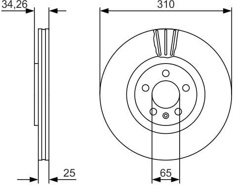 Brake Disc 0986479642 - image 2