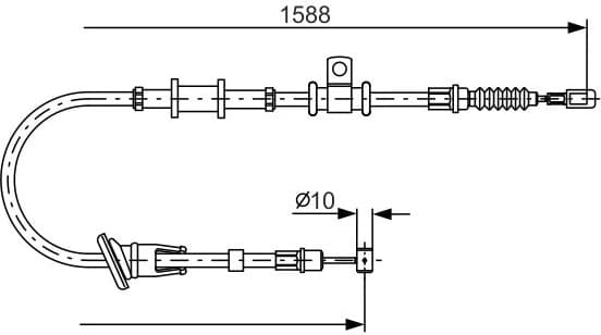 Cable Pull, parking brake 1987482246 - image 2