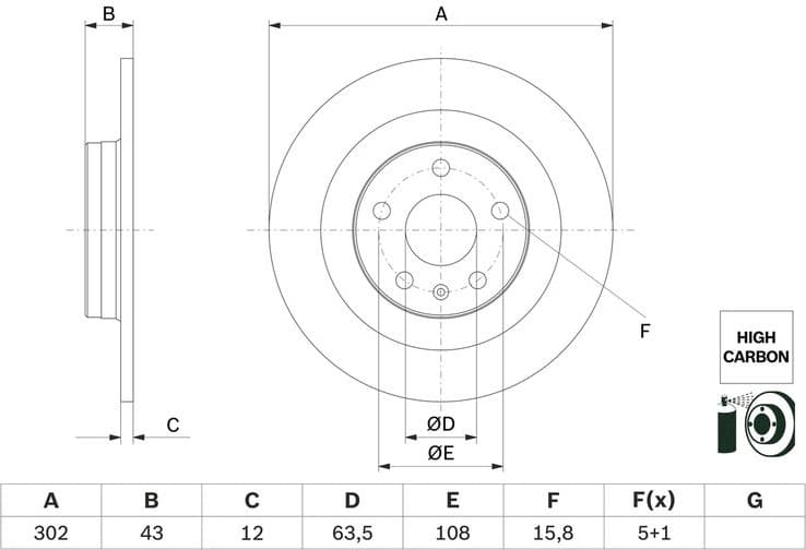 Brake Disc 0986479F31 - image 2