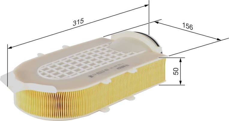 Air Filter F 026 400 599 - image 2