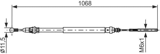 Cable Pull, parking brake 1 987 477 713 - image 6