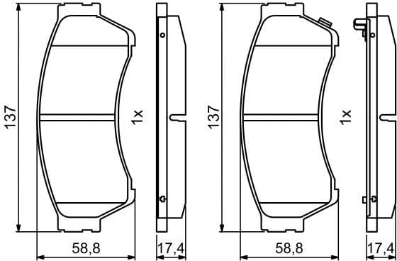 Brake Pad Set, disc brake 0986494860 - image 8