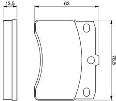 Brake Pad Set, disc brake 0986424099 - image 6
