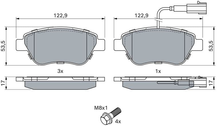 Brake Pad Set, disc brake 0986424597 - image 14