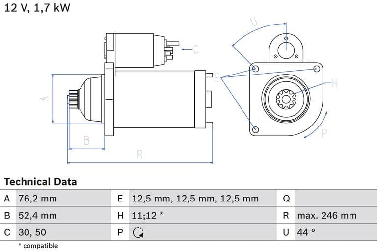 Starter 0986024100 - image 2