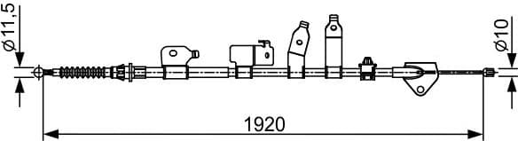 Cable Pull, parking brake 1 987 482 438 - image 2