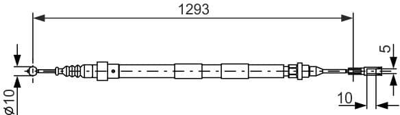 Cable Pull, parking brake 1 987 477 630 - image 6
