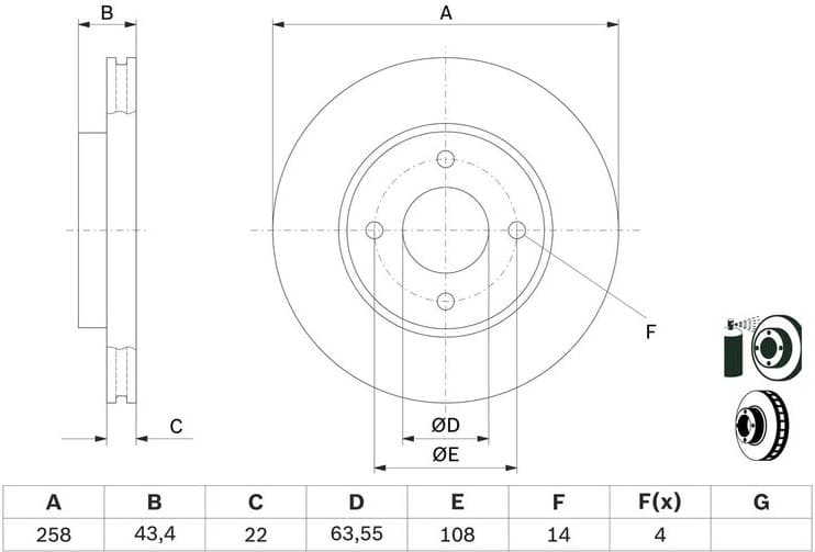 Brake Disc 0986478892 - image 8