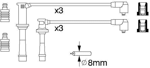 Ignition Cable Kit 0986356966 - image 10