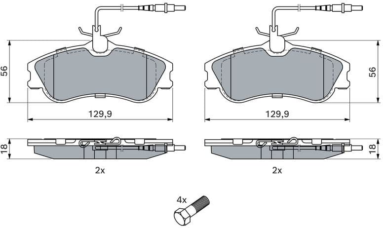 Brake Pad Set, disc brake 0986424414 - image 9