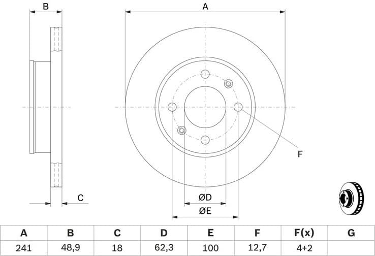 Brake Disc 0986479286 - image 7