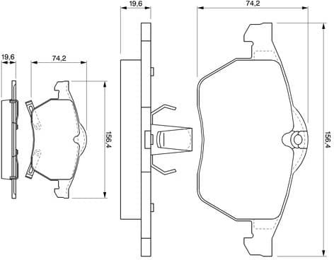 Brake Pad Set, disc brake 0986424488 - image 12