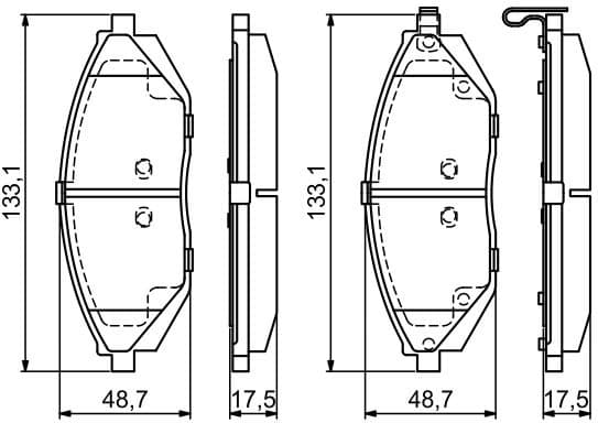 Brake Pad Set, disc brake 0986494684 - image 13