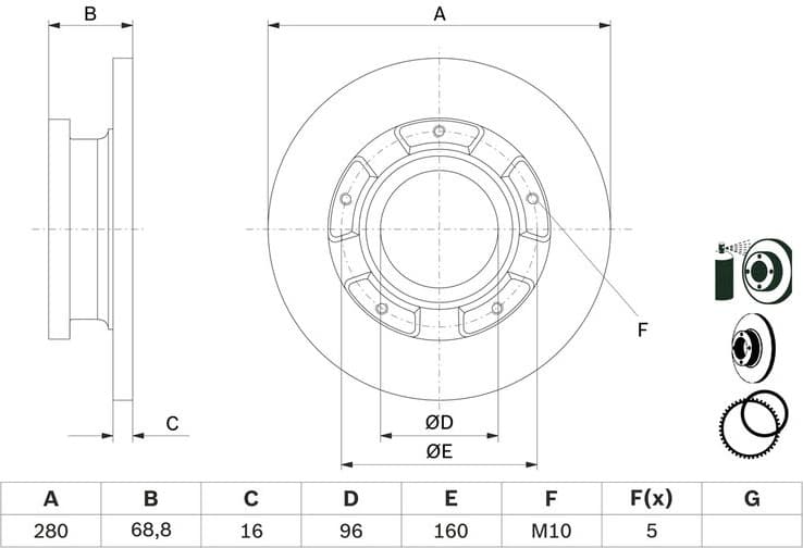 Brake Disc 0986479401 - image 6