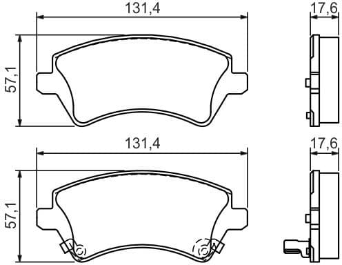 Brake Pad Set, disc brake 0986424735 - image 12