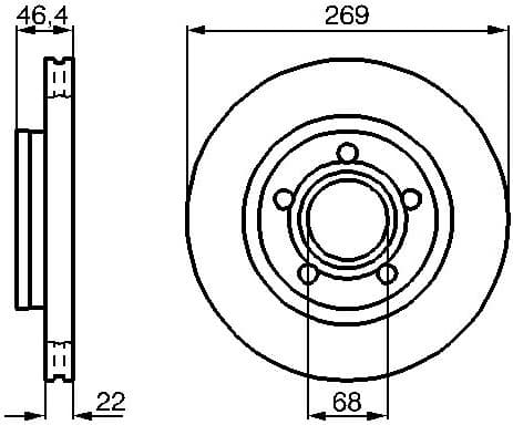 Brake Disc 0986478574 - image 2
