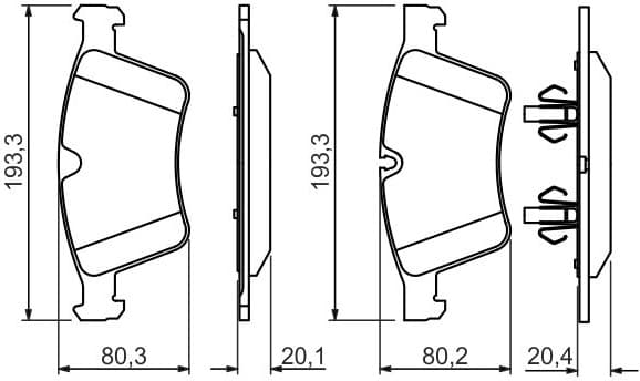 Brake Pad Set, disc brake 0986494427 - image 3