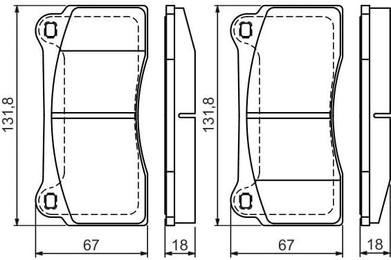 Brake Pad Set, disc brake 0986494353 - image 6