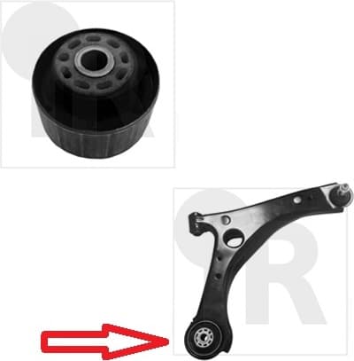 Silentblock front axle 87-01221