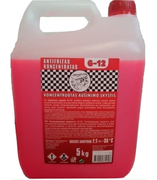 Aušinimo skyscio koncentratas raudonas G12 - ASKR5