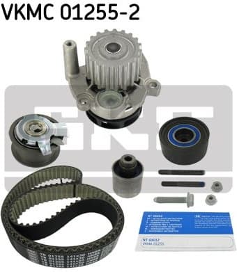 Timing belt kit with water pump SKF VKMC 01255-2 - image 5