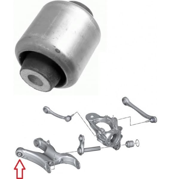 Silentblock rear axle 34735 01