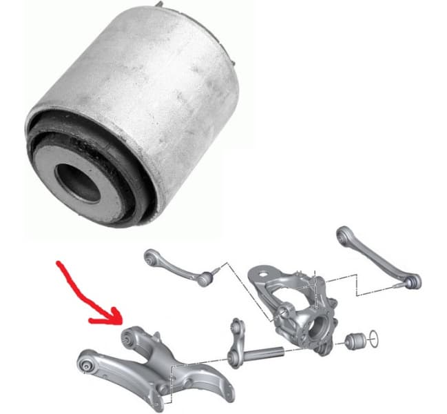 Silentblock rear axle 34734 01