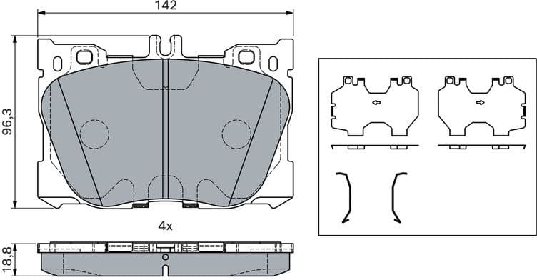 Brake Pad Set, disc brake 0 986 424 335 - image 6