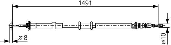 Cable Pull, parking brake 1987482202 - image 2