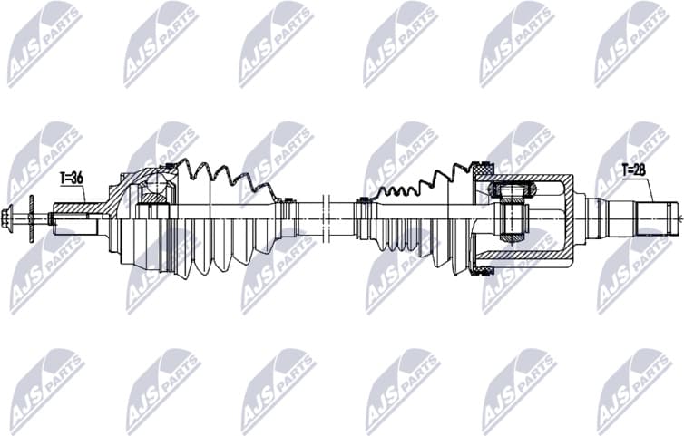 Drive Shaft NPW-VV-162