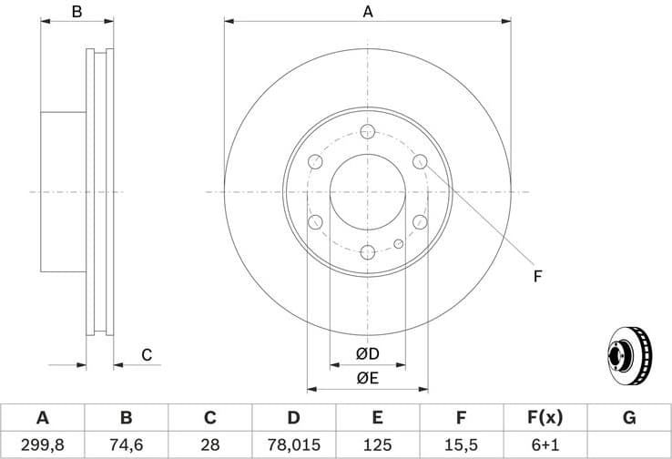 Brake Disc 0986479641 - image 9