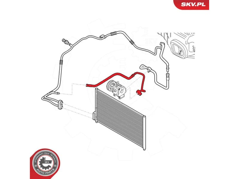 High/Low-pressure Line, air conditioning 54SKV615 - image 5
