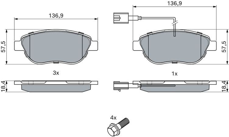 Brake Pad Set, disc brake 0986TB2961 - image 6